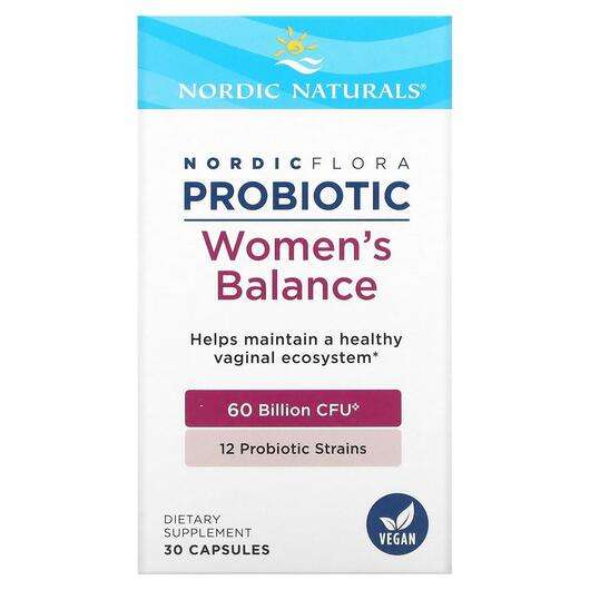 Nordic Flora Probiotic Women's Balance, Пробіотики для жінок, 6 капсул