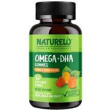 Naturelo, ДГК, Omega+DHA Gummies Lemon & Orange, 60 Vegeta...