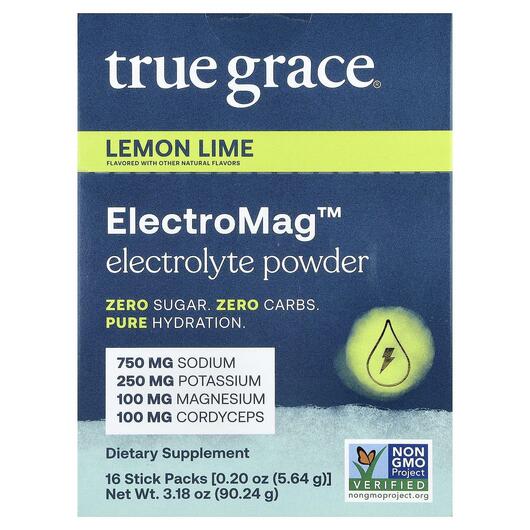 Основное фото товара Магний, ElectroMag Electrolyte Powder Lemon Lime, 16 шт
