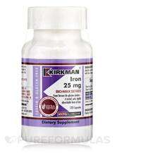 Kirkman, Iron 25 mg Hypoallergenic, Залізо, 120 капсул