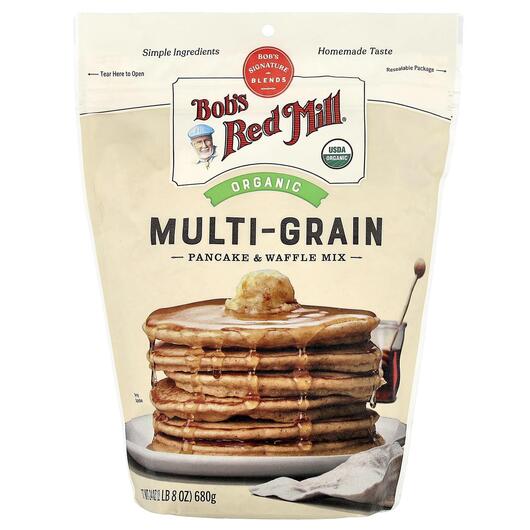 Основное фото товара Organic 7 Grain Pancake & Waffle Mix Whole, Зерновые культуры