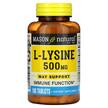 Фото товару Mason, L- Lysine 500 mg, L-Лізин, 100 таблеток