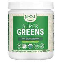 Nested Naturals, Суперфуд, Super Greens Original, 240 г