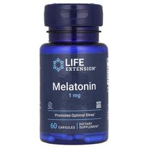 Мелатонін Melatonin 1 mg Life Extension 60 капсул