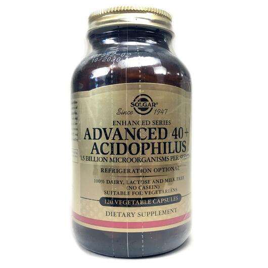 Advanced 40+ Acidophilus, Пробіотики 40+ Ацидофілус, 120 капсул