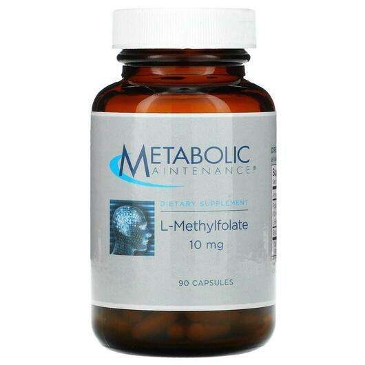 Основне фото товара Metabolic Maintenance, L-Methylfolate 10 mg, L-5-метилтетрагід...