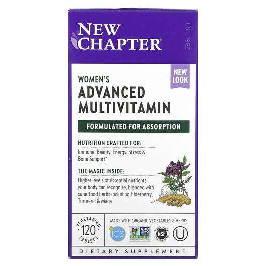 Основне фото товара New Chapter, Women's Advanced Multivitamin, Мультивітамін...