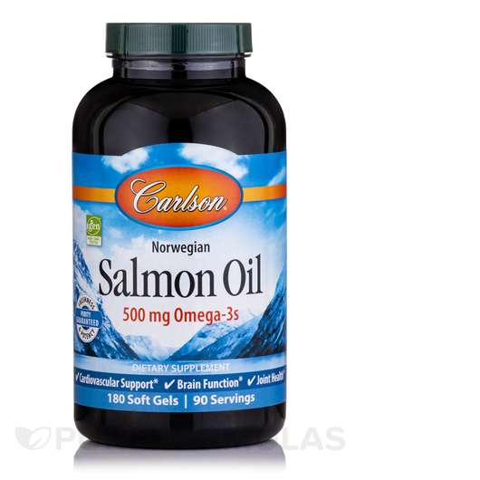 Salmon Oil, Олія з дикого лосося, 180 капсул