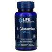 Фото товару Life Extension, L-Glutamine 500 mg, L-глутамін 500 мг, 100 капсул