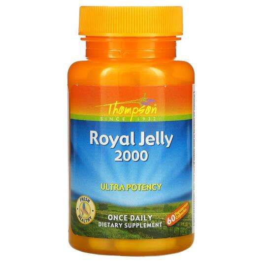 Основное фото товара Thompson, Маточное молочко, Royal Jelly Ultra Potency 2000 mg,...