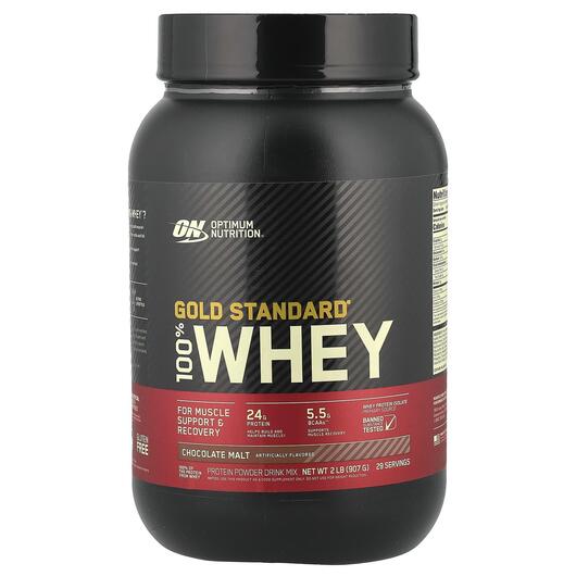 Основне фото товара Gold Standard 100% Whey Chocolate Malt, Протеїн Ізолят, 907 г