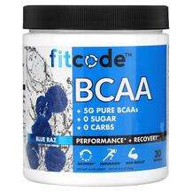 FitCode, Аминокислоты БЦАА, BCAA Blue Raz, 240 г