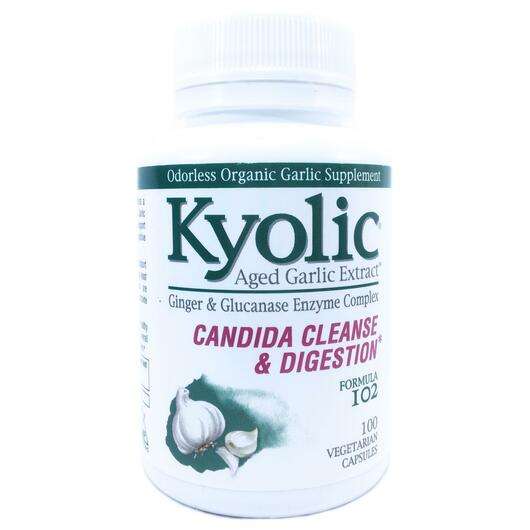 Основне фото товара Kyolic, Candida Cleanse & Digestion Caps, Екстракт Часнику...