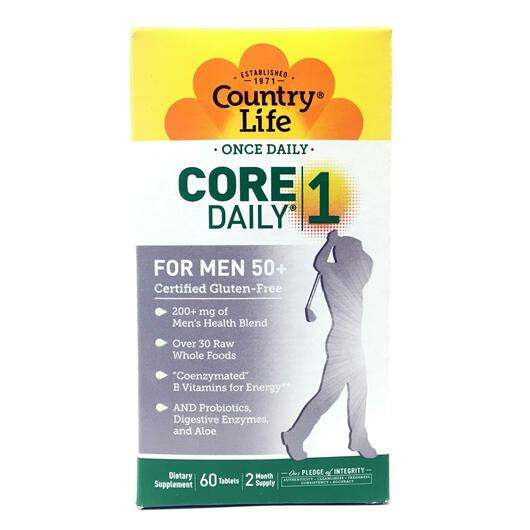 Core Daily-1 Multivitamins Men 50+, Мультивітаміни для чоловіків 50+, 60 таблеток