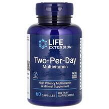 Life Extension, Мультивитамины, Two-Per-Day Multivitamin, 60 к...