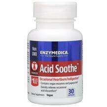 Enzymedica, Поддержка изжоги, Acid Soothe, 30 капсул