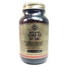 Solgar, Megasorb CoQ-10 30 mg, Мегасорб, 120 капсул