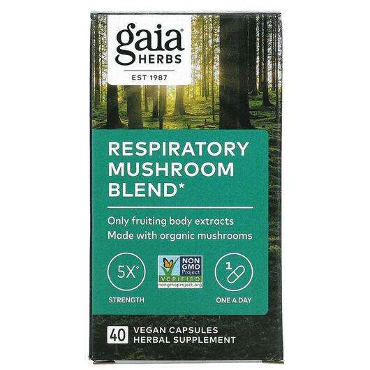 Respiratory Mushroom Blend, Гриб Рейши, 40 капсул