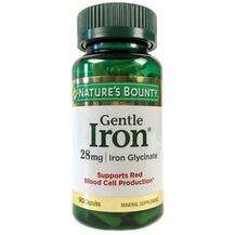 Nature's Bounty, Gentle Iron 28 mg, Залізо м'якого дії 28 мг, ...