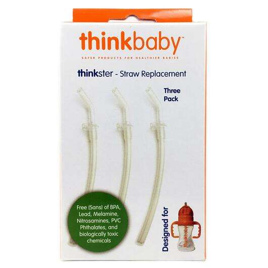 ThinkBaby Bottle Straw Replacement, Baby Сменные трубочки для бутылочки, 3 шт