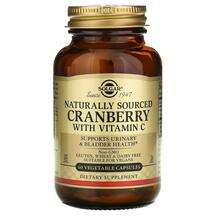 Solgar, Natural Cranberry with Vitamin C, Журавлина з вітаміно...