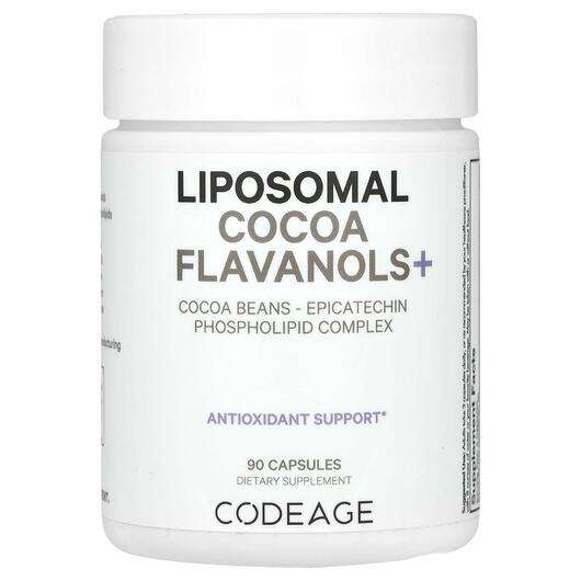 Основне фото товара CodeAge, Liposomal Cocoa Flavanols+, Вітамін C Ліпосомальний, ...