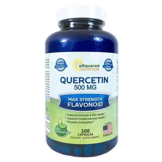 Quercetin 500 mg, Кверцетин 500 мг, 200 капсул