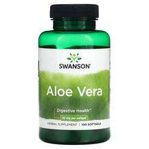 Swanson, Aloe Vera 25 mg, Алоэ Вера, 100 капсул
