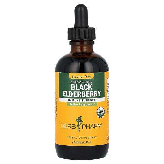 Основне фото товара Herb Pharm, Black Elderberry Alcohol-Free, Чорна Бузина, 120 мл