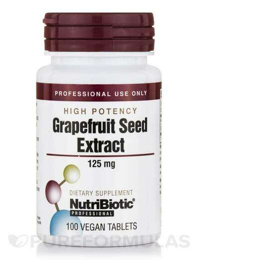 Основне фото товара Grapefruit Seed Extract High Potency 125 mg, Екстракт семян гр...