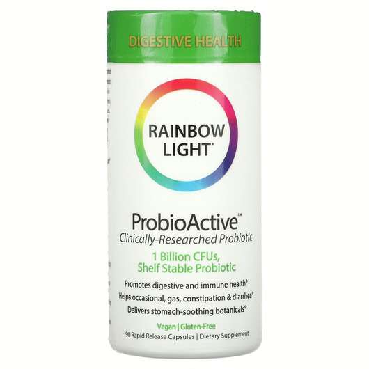 Основне фото товара Rainbow Light, ProbioActive, Пробиотик Актив, 90 капсул