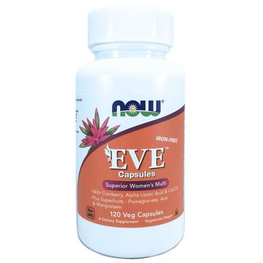 Основное фото товара Now, Мультивитамины для женщин, Eve Capsules Women's, 120 капсул