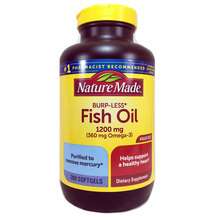 Nature Made, Fish Oil 1200 mg, Риб'ячий жир Омега-3, 200 капсул