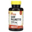 Фото товара Sundance Vitamins, Со Пальметто, Saw Palmetto 1200 mg, 100 капсул