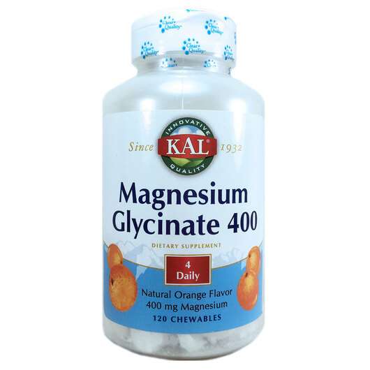 Magnesium Glycinate 400 mg, Гліцинат магнію 400 мг, 120 таблеток