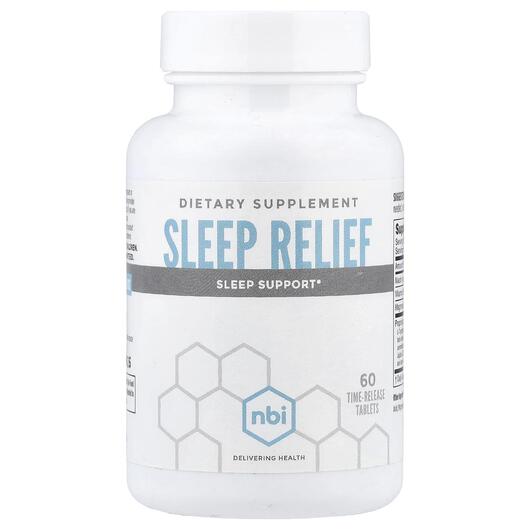 Основное фото товара NBI Health, Поддержка сна, Sleep Relief, 60 Time-Release Tablets