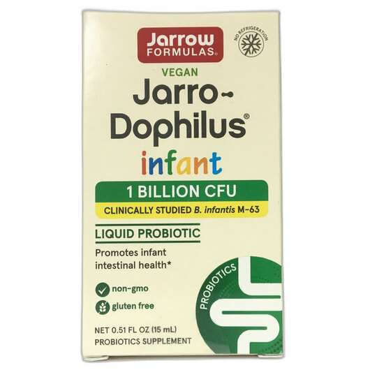 Jarro Dophilus, Пробіотики для немовлят рідкі, 15 мл