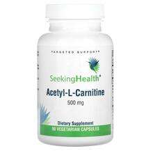 Seeking Health, Ацетил L карнитин, Acetyl-L-Carnitine 500 mg, ...
