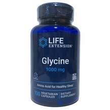 Glycine 1000 mg, Гліцин 1000 мг, 100 капсул