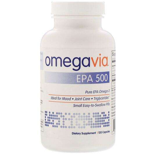 Основное фото товара OmegaVia, Омега-3 EPA 500 очищеный EPA, EPA 500 Pure EPA Omega...