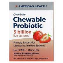 American Health, Пробиотики, Chewable Probiotic Strawberry, 60...