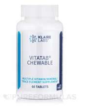 Klaire Labs SFI, VitaTab Chewable, 60 Tablets