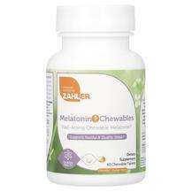 Zahler, Melatonin Chewables Orange 5 mg, Мелатонін, 60 таблеток