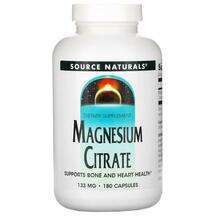 Source Naturals, Magnesium Citrate 133 mg 180, Цитрат магнію 1...