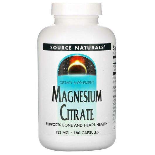 Основное фото товара Source Naturals, Цитрат магния 133 мг, Magnesium Citrate 133 m...