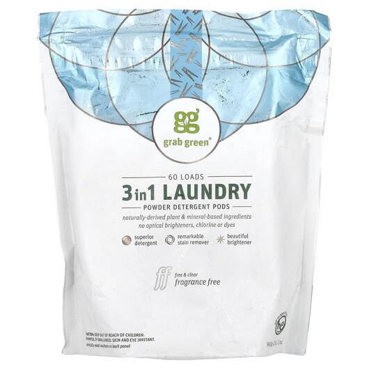 Основне фото товара 3-in-1 Laundry Detergent Pods Fragrance, Пральний порошок, 60 зав