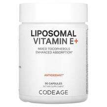 CodeAge, Витамин E Токоферолы, Liposomal Vitamin E+ Mixed Toco...
