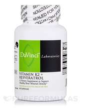 DaVinci Laboratories, Vitamin K2 + Resveratrol, Вітамін K2, 60...