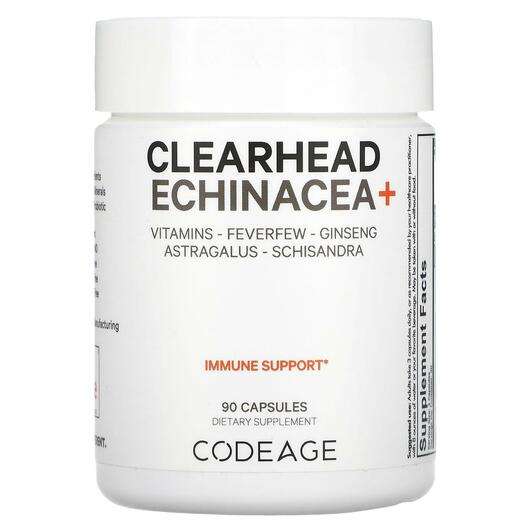 Основное фото товара Эхинацея, Clearhead Echinacea+ Vitamins Feverfew Ginseng Astra...