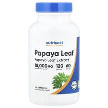 Ферменти Папайї Papaya Leaf Nutricost 120 капсул